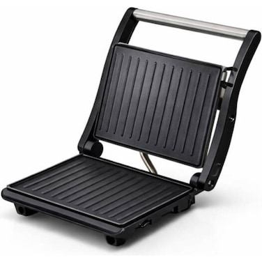 2-in-1 Non-Stick Panini Press &amp; Sandwich Maker - 750W Quick Heating with Cool-Touch Handle