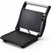 2-in-1 Non-Stick Panini Press &amp; Sandwich Maker - 750W Quick Heating with Cool-Touch Handle