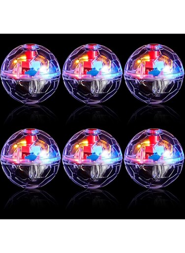 NALACAL 6 Pieces Ghost Hunting Cat Ball Activated Cat Toy Ball Motion LED Light Cat Balls Motion Cat Dog Interactive Toys Pet Glowing Mini Running Exercise Ball Toys for Animals Activity
