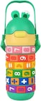 Mobcos Kids Math's Learning Water Bottle - Stainless Steel, Vacuum Insulated, Leak Proof with Straw &amp; Strap, BPA Free and Portable 430ml (Green)