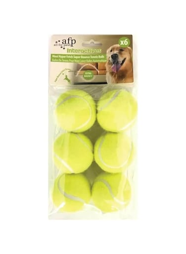 All For Paws Interactives Hyper Fetch Maxi Super Bounce Tennis Balls for Dogs, 3.5 kg