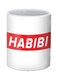 Habibi Printed Ceramic Mug White/Red