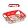 Pyrex Irresistible 2.9L Rectangular Glass Roaster - Oven, Microwave &amp; Freezer Safe