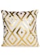 Cushion Covers 18x18 inch for Home Decor Hot Stamping Sofa Cushion Pillow Cover (Dazzling Diamond Golden and White)