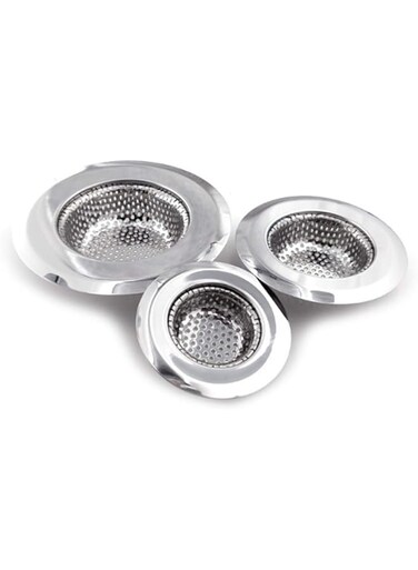 Stainless Steel Kitchen Sink Strainer (Pack of 3)