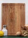 Extra-Large Heavy Duty Chopping Board with Juice Grooves &amp; Easy-Grip Handles &acirc;&euro;&ldquo; 31x41x2.54cm &acirc;&euro;&ldquo; Large Wooden Cutting Board for Meat, Charcuterie, Cheese Board &acirc;&euro;&ldquo; Butcher Block for Kitchen