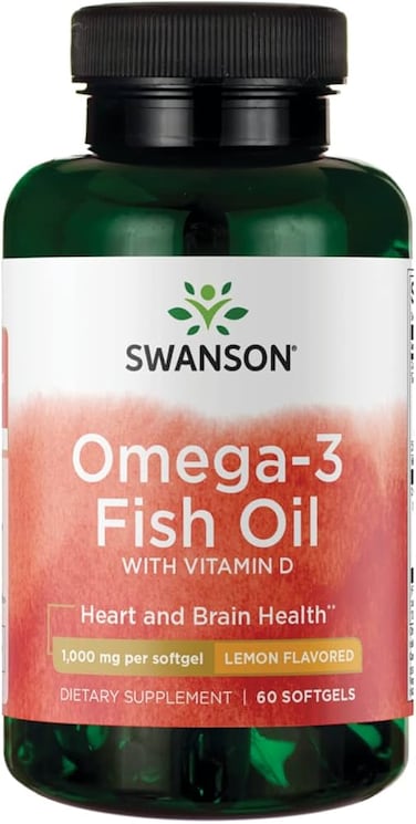 SWANSON OMEGA-3 FISH OIL 1000mg 60softgels