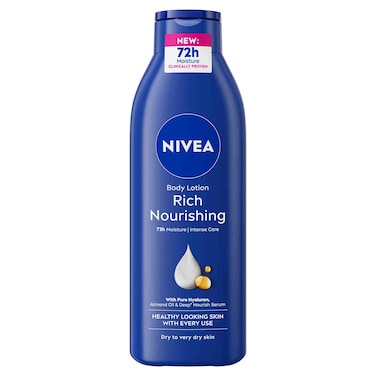 NIVEA Body Lotion, Dry to Very Dry Skin, Rich Nourishing, 250ml