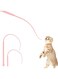 BIQIQI Cat Toys Interactive Cat Wand Toys Silicone Cat Wand Toy,Interactive Cat Teaser Wand Quick to Get Cat's Attention,Pet Toy for Cats Playing Exercise,Teaser Toys with Replacement Tail (Pink)