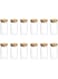 FUFU Spice Jars with Bamboo Lids, Glass Spice Jars with Labels, Glass Jar with Airtight lid, 12 pcs Spice Jars to Keep Spice, Herbs, Grains 5oz