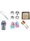 Set of 6 Baking Accessories set with Baking Tray - Stainless Steel Whisk and Cookies Cutter - Measuring Cups - Silicon Cupcake Mould with Brush and Baking Spatula Prefect addition to your Kitchen