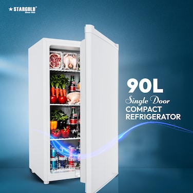 STARGOLD Single Door Refrigerator 90L Fridge, Mini Fridge For Home, Kitchen, Office &amp; Hotels