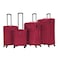 VIPTOUR VIPTOUR Set of 4 Light Weight Polyester Jacqard Trolley Luggage With Number Lock 20/24/28/32 Inches