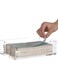 Cq acrylic Clear Napkin Holders for Kitchen,Guest Towel Basket,PaperTowel Holder in Clear,Cocktail and Guest Napkin Holder for Bathroom Kitchen Dining Table Party Hotel Restaurant d&eacute;cor,9"x 5.5