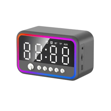 Multifunction LED Alarm Clock with FM Radio, Bluetooth Speaker, AUX, TF Card &amp; Temperature Display