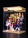 LED Light Acrylic Display Case with Door for Action Figure