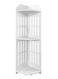 Corner Rack, Corner Storage Rack , PVC, Suitable for any scene, Height 31.5 in (80 cm), White