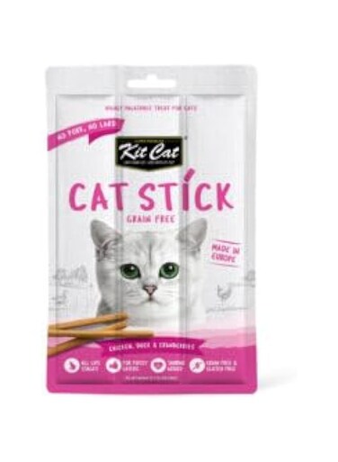 Kit Cat Grain Free Stick Chicken Duck &amp; Cranberries, Treats 15g
