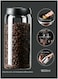 For Coffee beans vacuum sealed jar transparent glass food storage jar household moisture-proof airtight container Coffee Storage,Large capacity(1800ML)