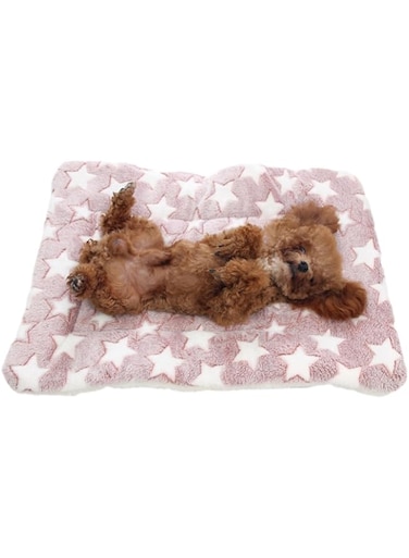Cozy Cat Calming Blanket, Dog/Cat Flannel Throw with Paw Prints, Soft &amp; Warm (Samll)