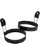 SWIUKPHE 3.5" Egg Rings Set of 2 with Silicone Handle for Frying Eggs and Egg Mcmuffins, Large Ring for Frying Eggs - Griddle Cooking Shaper for Breakfast