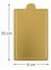PACK Gold Rectangular Cake Board &acirc;&euro;&ldquo; 10&Atilde;&mdash;6 cm   Elegant Dessert&Acirc;&nbsp;Serving&Acirc;&nbsp;Base