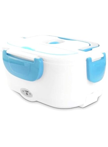 Dubai Gallery Portable Electric Heating Lunch Box Blue/White 0.6L