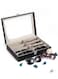 Glasses Organizer For Men, (8 Slots) Glasses Box for Men Women，Jewelry Organizer, Glasses Glasses Display Cabinet, Sunglasses Jewelry Collection Box, With Transparent Glass Top And Storage Box