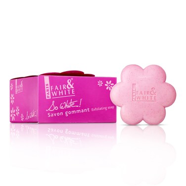 FAIR &amp; WHITESo White Skin Brightening Soap - 200g / 7 oz - Exfoliating Soap, Helps to Reduce Blemishes on: Body, Knees, Underarms, Armpit