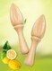 Manual Wood Citrus Reamer &amp; Lemon Squeezer, Kitchen Juicing Tool