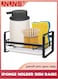 Kitchen Sink Sponge Holder,Sink Caddy Sponge Organizer,Large Metal Stainless Sponge Holder For Sink,Kitchen Sink Organizer Soap Brush Dispenser,Countertop With Removable Drain Tray,Black
