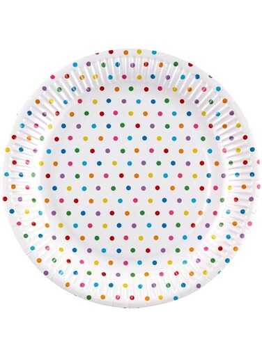 Neviti 678238 Carnival Dots Plate, Multi-Colour