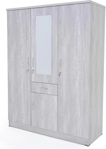 Galaxy Design 3 Door wardrobe for Bedroom, 3 Door Cupboard for Bedroom Wardrobes, Engineered Wood Cupboard (Cherry Rabhite)