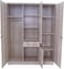 Galaxy Design 3 Door wardrobe for Bedroom, 3 Door Cabinet for Bedroom Wardrobes, Engineered Wood Cupboard (Wenge)