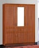 Galaxy Design 3 Door wardrobe for Bedroom, 3 Door Cabinet for Bedroom Wardrobes, Engineered Wood Cupboard (Wenge)