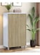 Galaxy  Design Wooden Shoe Rack with Dustproof Cover Multi-Function storage box For Home, Living Room, GDF-514 Color Oak Light