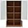 Galaxy Design Wooden Book Cabinet With Glass Doors, And Two Small Storage At The Bottom