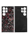 SOLARAE&nbsp;Luxury Glossy Aramid Carbon Fiber Protective Case For Samsung Galaxy S24 Ultra Anti-fall Case Slim Design ( Red )
