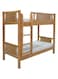 Galaxy Design Heavy Duty Wooden Bunk Bed With Solid Wooden Bedframe With Two Medical Mattress, Full-Length Guardrail Color (OAK)
