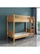 Galaxy Design Heavy Duty Wooden Bunk Bed With Solid Wooden Bedframe With Two Medical Mattress, Full-Length Guardrail Color (OAK)