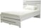 Galaxy Design Local Made Bed Modern &amp; Sublime Design Fully Wooden Single Bed White 100x200 cm