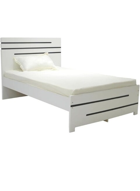 Galaxy Design Local Made Bed Modern &amp; Sublime Design Fully Wooden Queen Bed White 150x190 cm