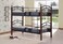 Galaxy Design Double Decker Bunker Bed Made Metal Steel And Solid Wood Heavy Duty Guard Rails Sturdy For Home