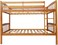Galaxy Design Heavy Duty Wooden Bunk Bed With Ladder Guest Room Furniture, Solid Wooden Bedframe, Full-Length Guardrail Color Brown