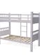 Galaxy Design Heavy Duty Wooden Bunk Bed With Ladder for Bedroom, Guest Room Furniture, Solid Wooden Bed, Full-Length Guardrail Color White