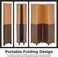 Galaxy Design 4-Panel Room Dividers And Folding Privacy Screens Partition Walls For Bedroom Rattan Screen Divider Portable Freestanding Privacy Wall (Oak and Brown)