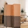 Galaxy Design 4-Panel Room Dividers And Folding Privacy Screens Partition Walls For Bedroom Rattan Screen Divider Portable Freestanding Privacy Wall (Oak and Brown)