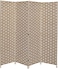 Galaxy Design 4-Panel Room Dividers And Folding Privacy Screens Partition Walls For Bedroom Rattan Screen Divider Portable Freestanding Privacy Wall (oak)