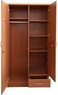 2 Door Wooden Wardrobe, Cabinet With 1 Lockable Drawer Perfect Modern Stylish Good Quality, Beige