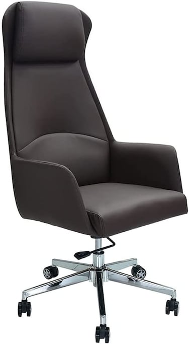 Galaxy Design Boss Executive Office Chair Steel Structure, PU Leather 360 Swivel Desk Gaming Chair High Back &amp; Adjustable Height Computer Table Chair, Soft Foam Gaming Study Chair, GDF-SBF802